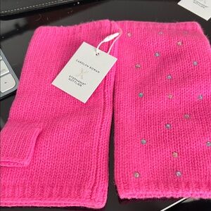 Cashmere Pink Fingerless Gloves